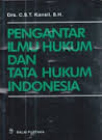 Image of pengantar ilmu hukum dan tata hukum indonesia