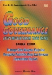 Image of good governance (kepemerintahan yang baik) bagian ke 2