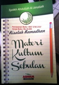 Image of risalah ramadhan materi kultum sebulan